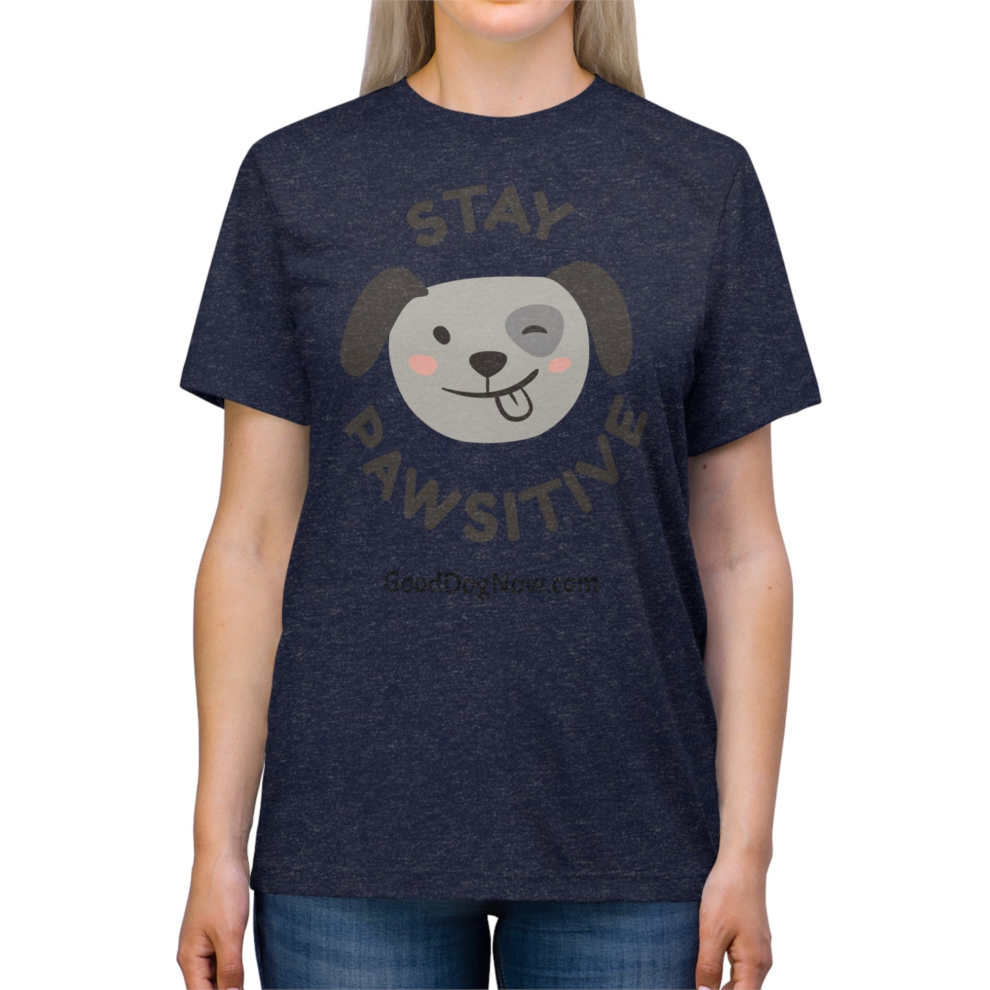 Unisex Triblend Tee - Stay Pawsitive