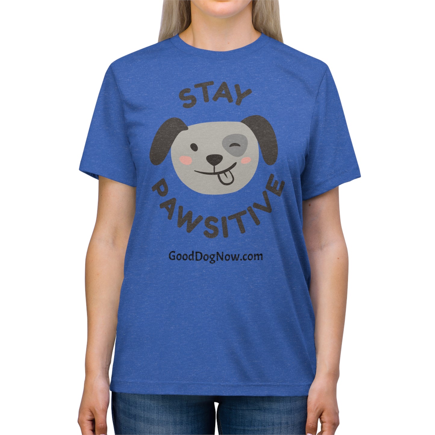 Unisex Triblend Tee - Stay Pawsitive